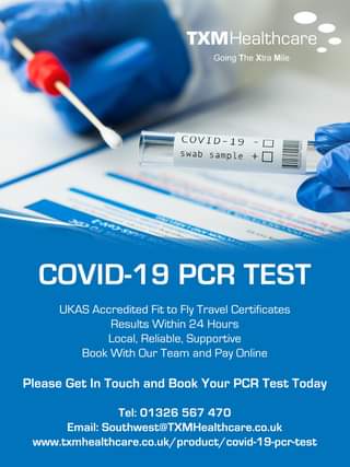 Read more about the article Our Cornwall office is now offering ‘Fit to Fly’ PCR Covid Tests and certificate…