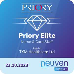 TXM Healthcare Ltd Priory Elite Badge 23 10 2023